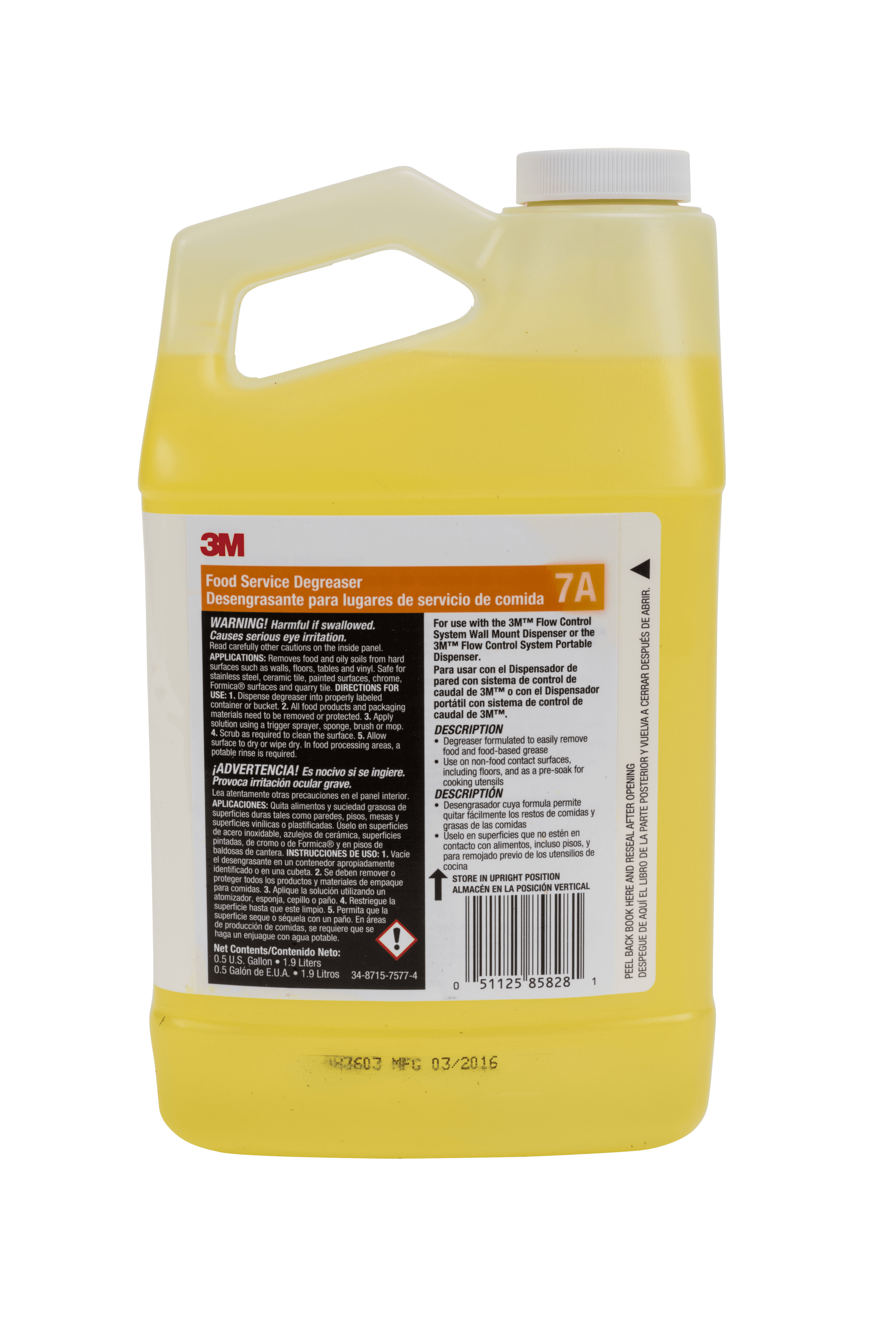 3M™ 7A Degreaser 0.5 GAL Concentrate 4/Case