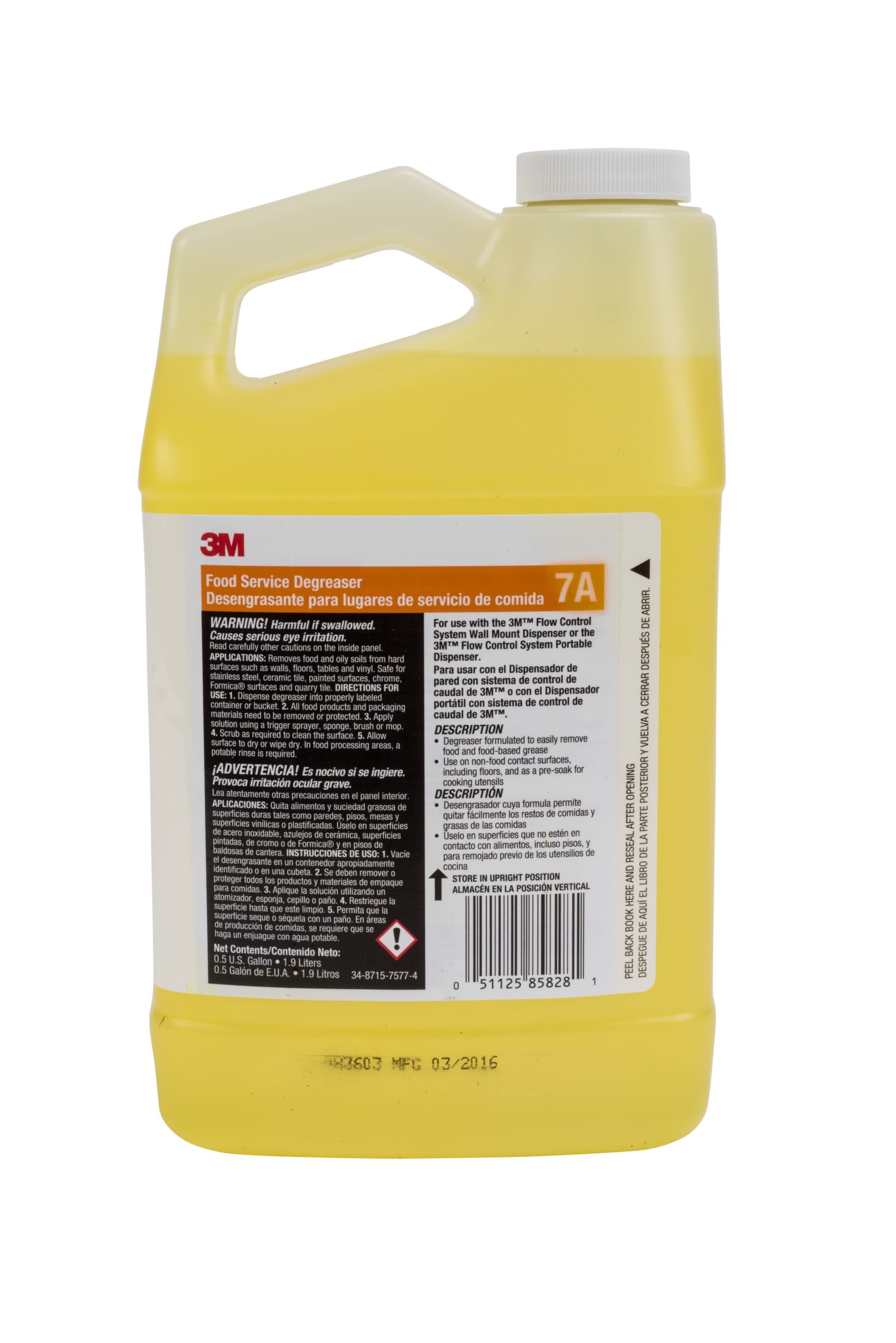 3M™ 7A Degreaser 0.5 GAL Concentrate 4/Case