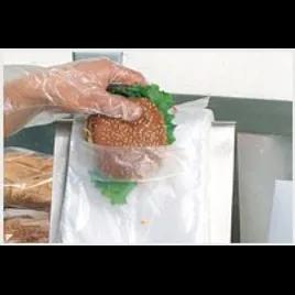 Deli Bag 8.5X8.5+1 IN HDPE 0.5MIL Clear With Flip Top Closure FDA Compliant Saddlepack 2000/Case