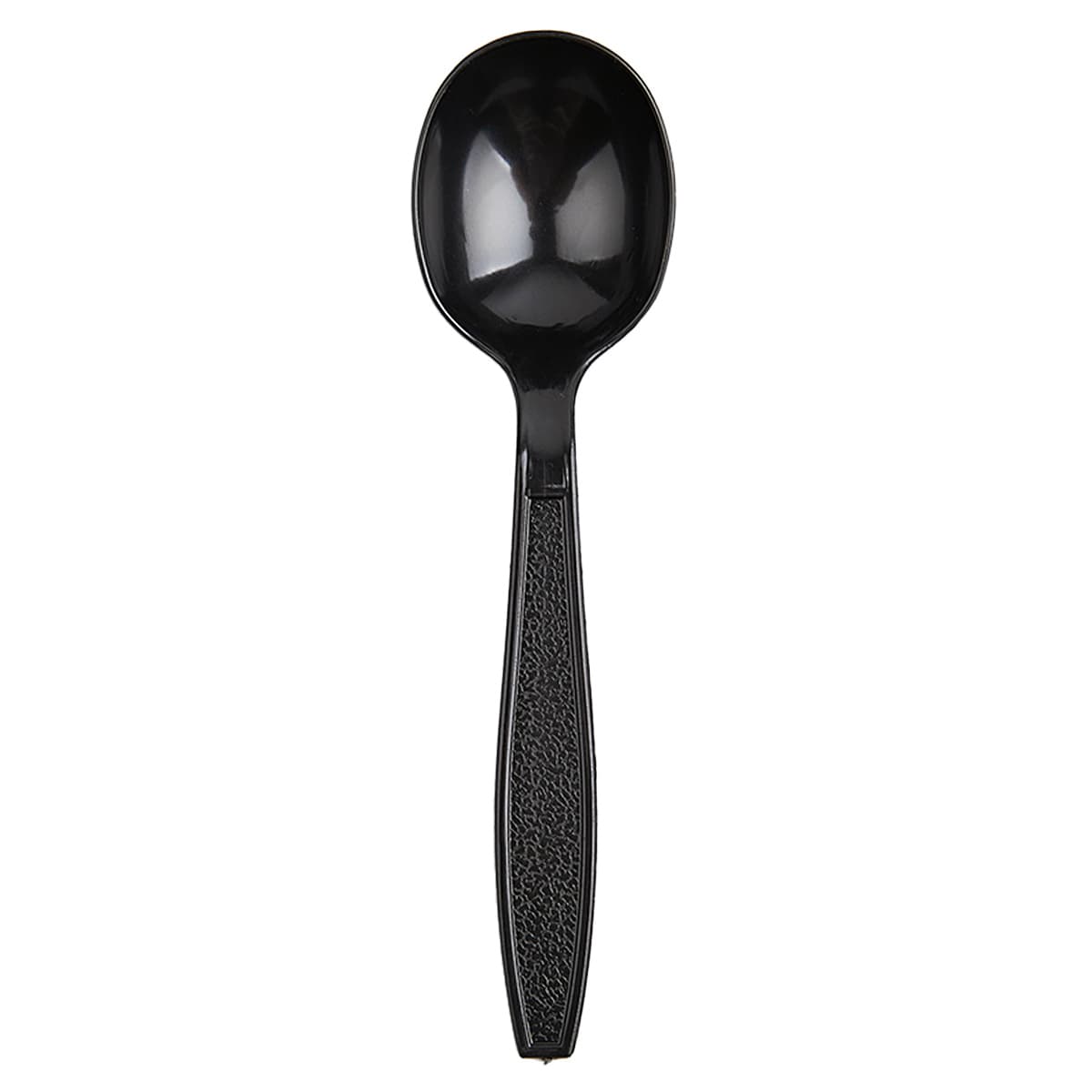 Victoria Bay Soup Spoon PS Black Heavyweight Wrapped 250 Count/Pack 4 Packs/Case 1000 Count/Case