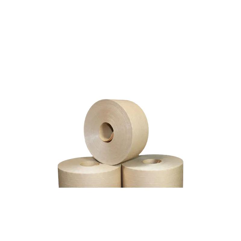 H-30 Water-Activated Tape 3IN X450FT White/White Bleached Kraft Paper Light Duty 10 Rolls/Case
