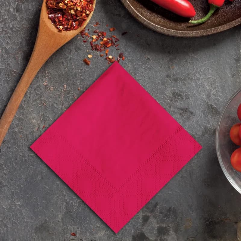Beverage Napkins 10X10 IN Red 1000/Case