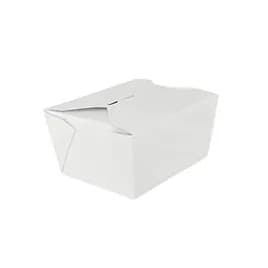Victoria Bay #1 Take-Out Box Fold-Top 4.3X3.5X2.6 IN Paper White 450/Case