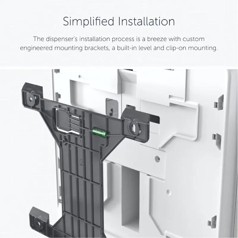 Kimberly-Clark Professional ICON™ Toilet Paper Dispenser 10.187X15.875X16.625 IN White Mosaic Standard Roll 1/Each