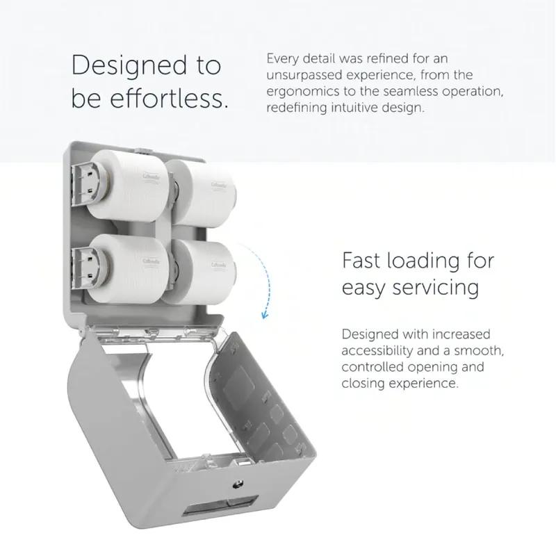 Kimberly-Clark Professional ICON™ Toilet Paper Dispenser 10.187X15.875X16.625 IN White Mosaic Standard Roll 1/Each