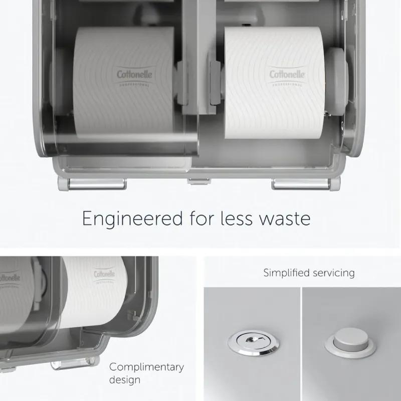 Kimberly-Clark Professional ICON™ Toilet Paper Dispenser 10.187X15.875X16.625 IN White Mosaic Standard Roll 1/Each