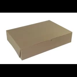 Bakery Box 19X14X4 IN Paperboard Kraft Corner Lock 1-Piece 50/Case