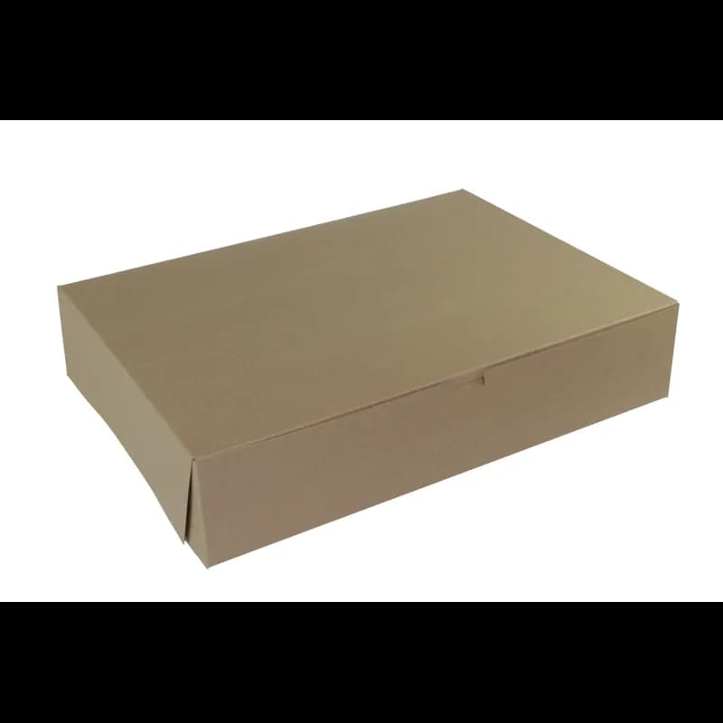 Bakery Box 19X14X4 IN Paperboard Kraft Corner Lock 1-Piece 50/Case