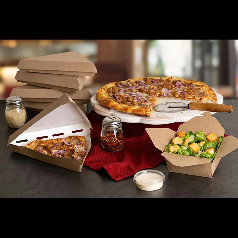 Pizza Slice Container 9.5X9X1.625 IN Kraft 220/Case