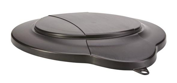 Vikan® Utility Bucket Lid 14.4X12.2X1.6 IN 3.17 GAL PP Black 1/Each