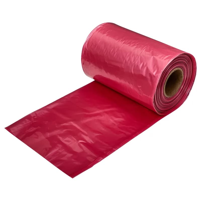 Victoria Bay Can Liner 52X80 IN 104 GAL Red LDPE 1.35MIL 25 Count/Roll 1 Rolls/Case