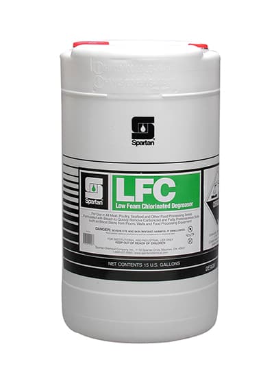LFC® Unscented Degreaser 15 GAL Food Contact Alkaline Low Foam Chlorinated 1/Drum