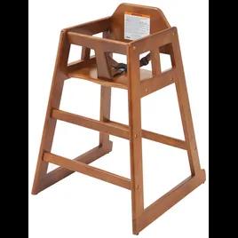 High Chair Walnut Rubber Wood Assembled 1/Each