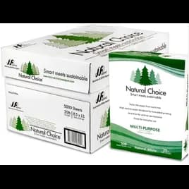 Natural Choice Copy Paper 8.5X11 IN White 100% Carbon Tree Free Zero 5000 Count/Case