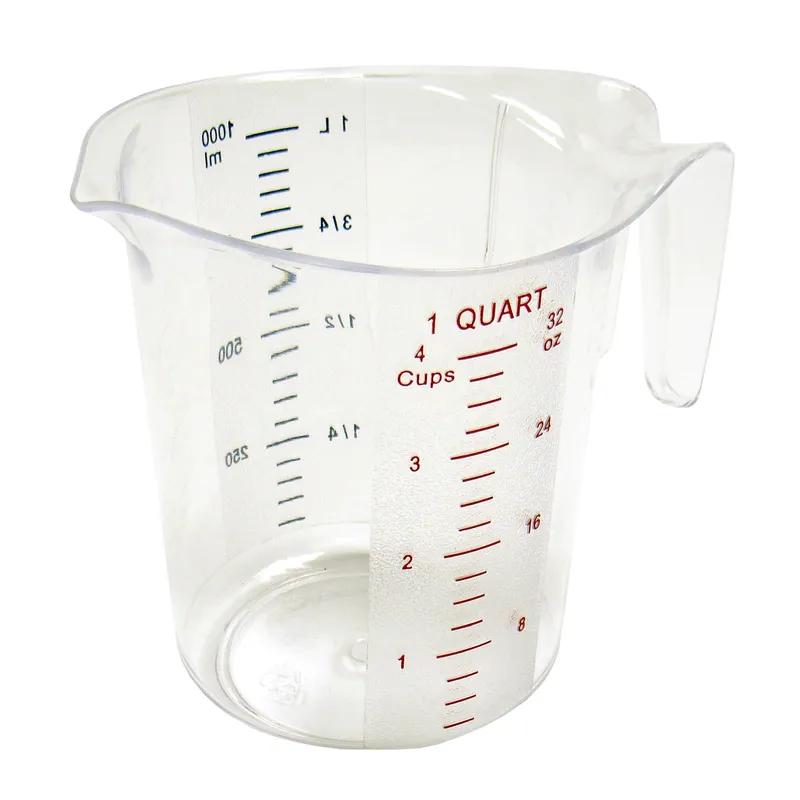 Measuring Cup 1 QT PC Clear Graduations Dishwasher Safe 1/Each