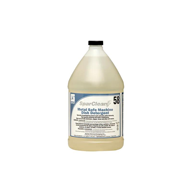 SparClean® Metal Safe Machine Dish Detergent 58 Unscented Dishmachine Detergent 1 GAL Alkaline Liquid 4/Gallon