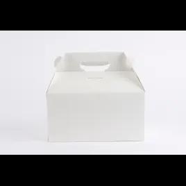 Lunch Take-Out Box Barn 9.5X5X5 IN Paper White Rectangle With Handle 125/Case