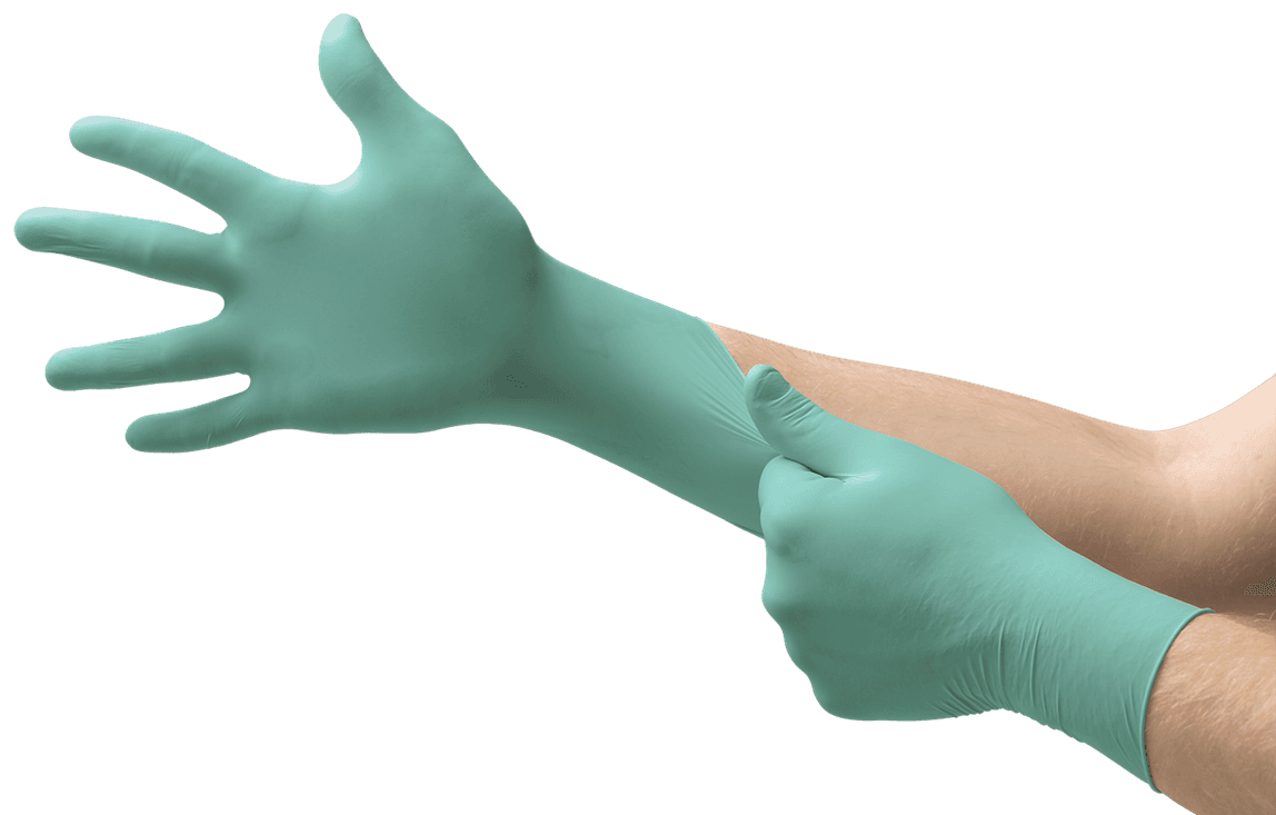 MICROFLEX® NeoPro® Gloves Medium (MED) Green Neoprene Powder-Free 100 Count/Box 10 Box/Case