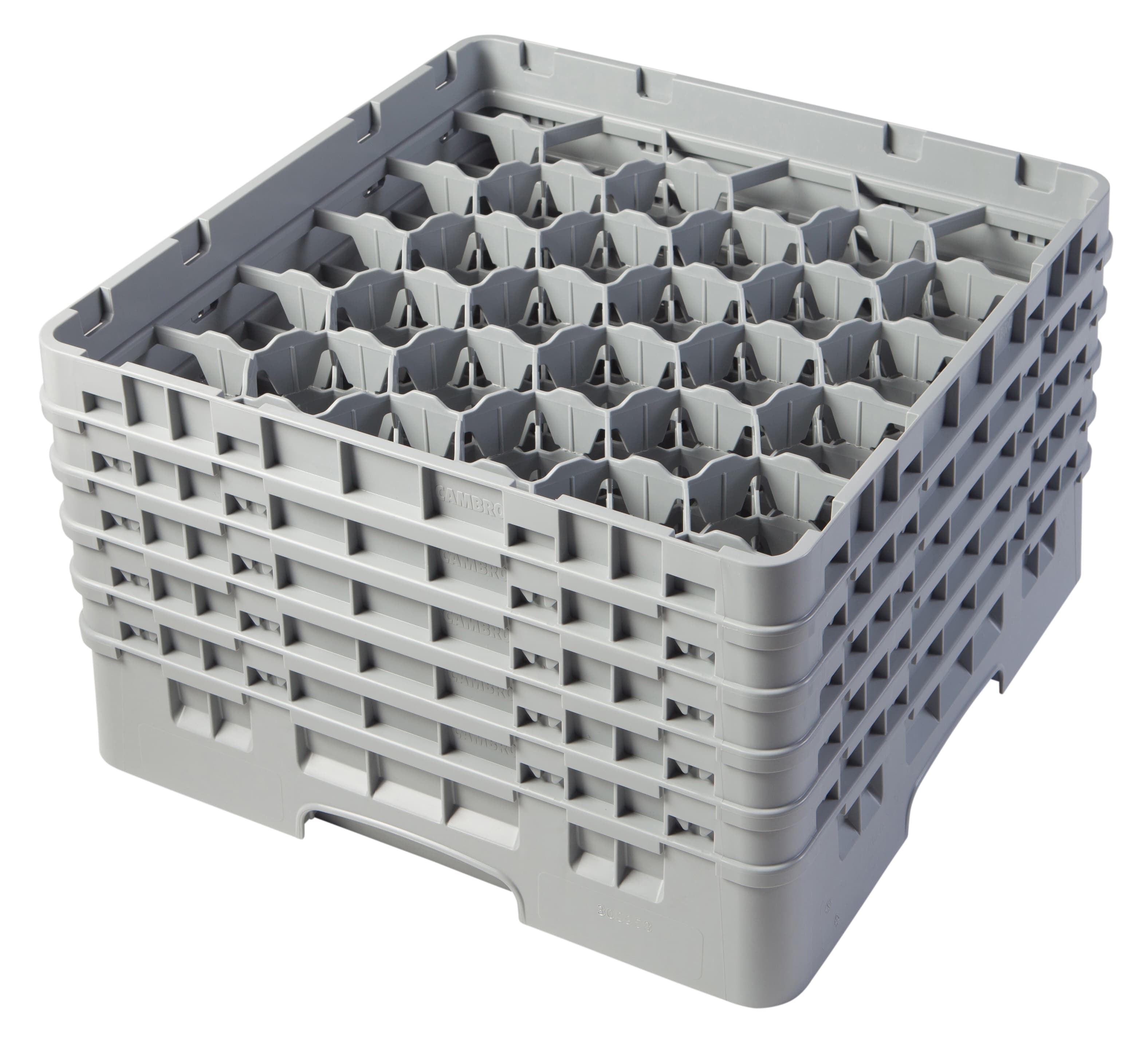 Camrack® Glass Rack 10.125 IN 30 Compartment Soft Gray 1/Each
