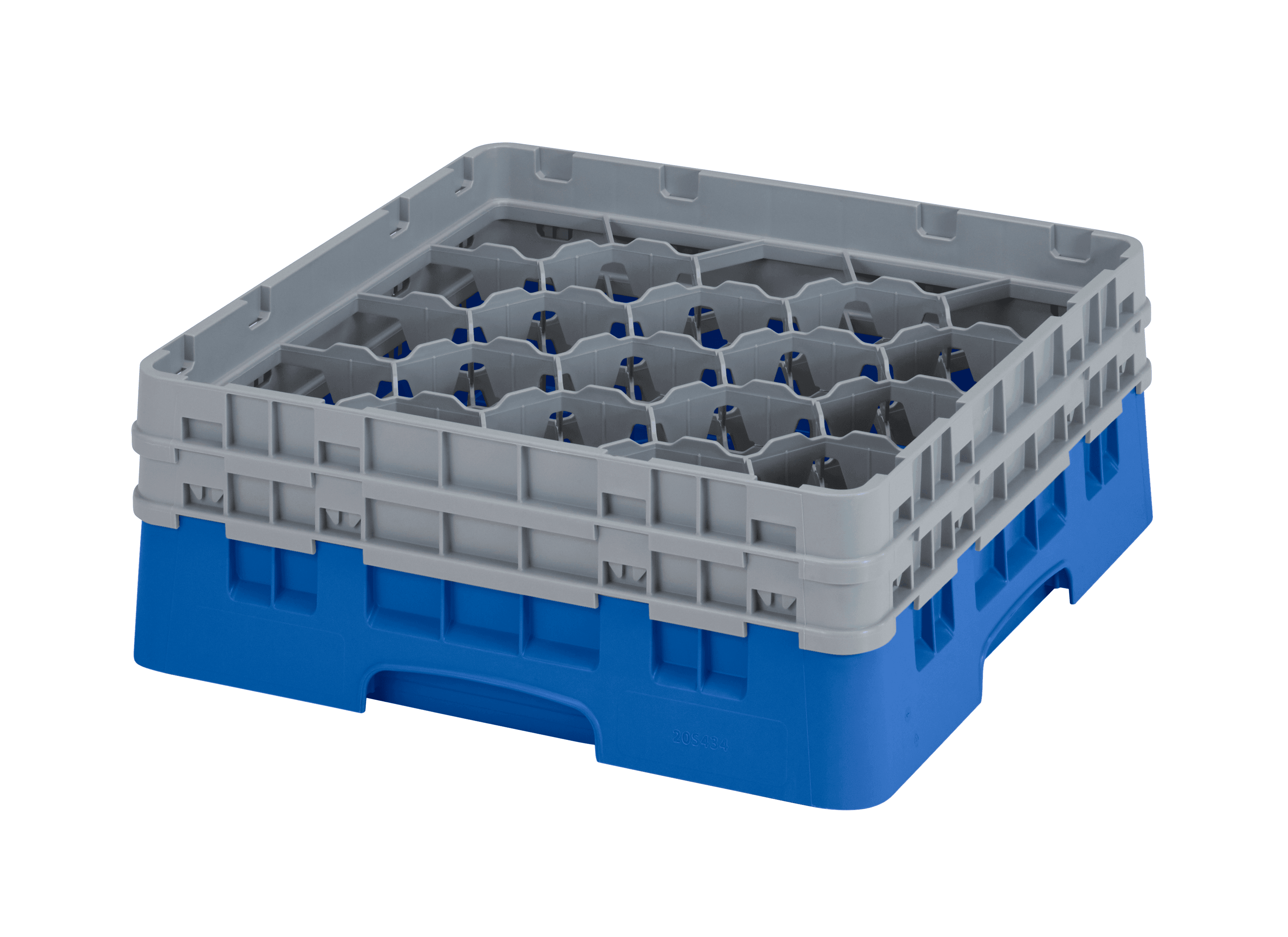Camrack® Glass Rack 5.25 IN 20 Compartment Blue 1/Each