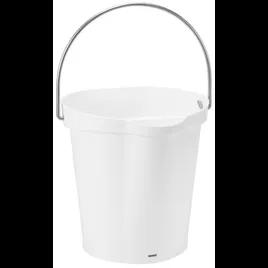 Vikan® Pail 10.2X10.6X10.2 IN 1.58 GAL Polypropylene (PP) Stainless Steel White 1/Each