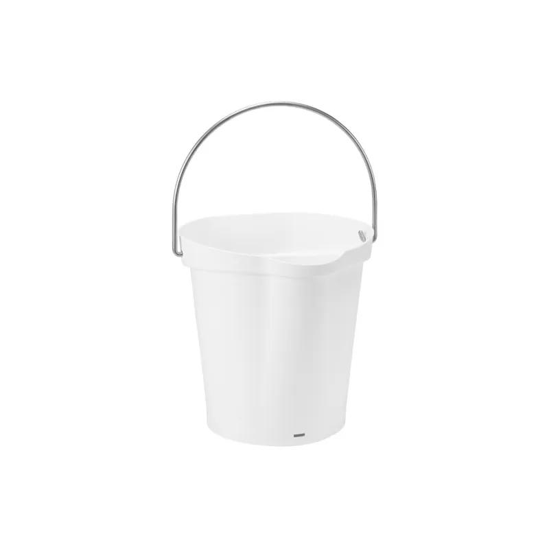 Vikan® Pail 10.2X10.6X10.2 IN 1.58 GAL Polypropylene (PP) Stainless Steel White 1/Each