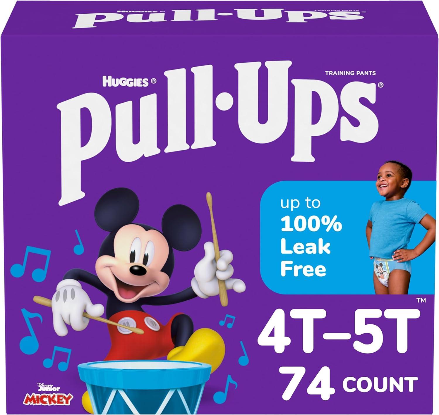 Huggies® Pull-Ups® Boys Baby Pull Up 4T-5T 38-50 LB 74/Carton