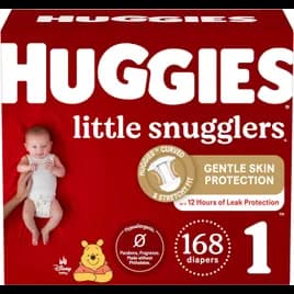 Huggies® Little Snugglers® Baby Diaper #1 168/Carton
