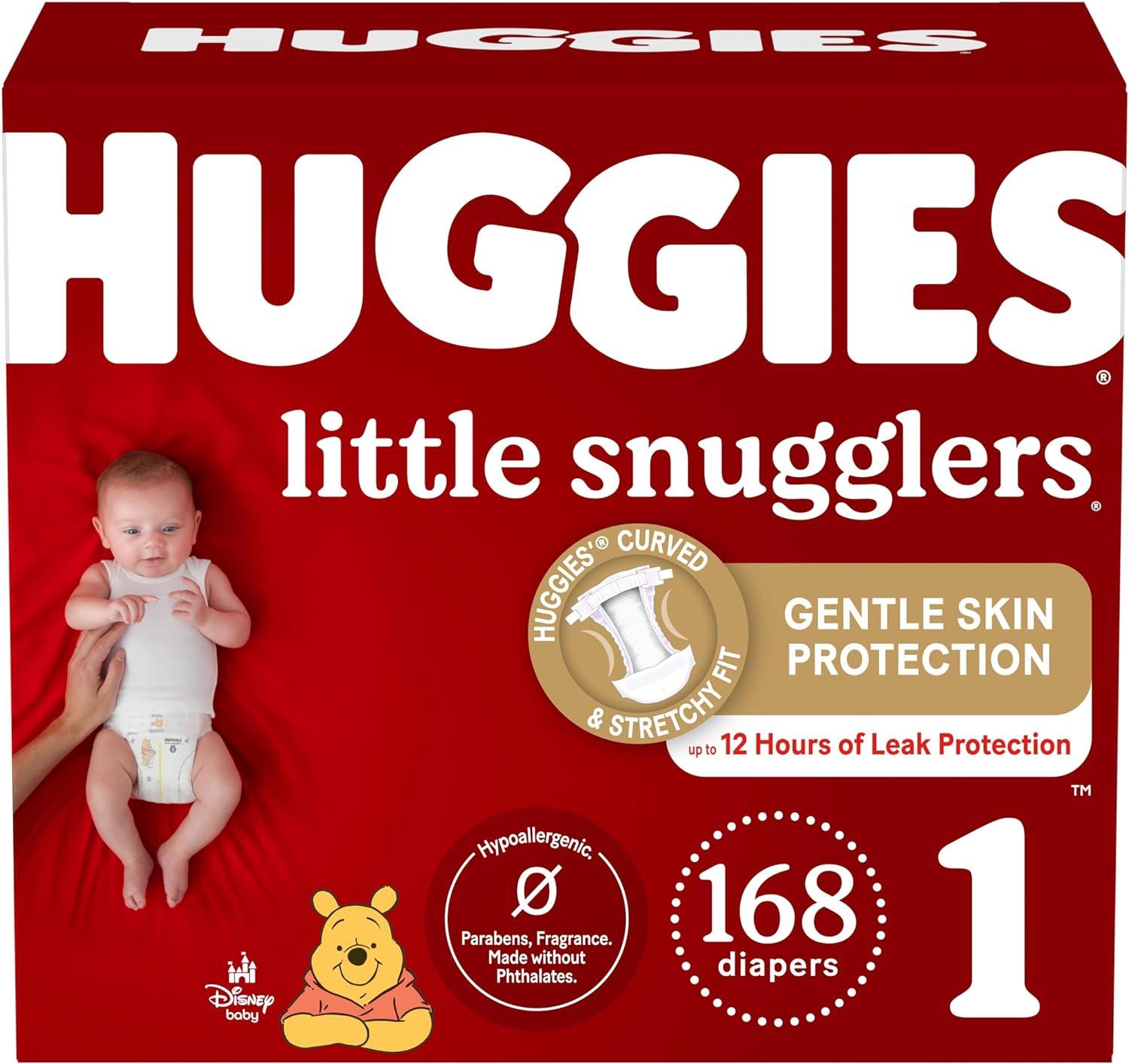 Huggies® Little Snugglers® Baby Diaper #1 168/Carton