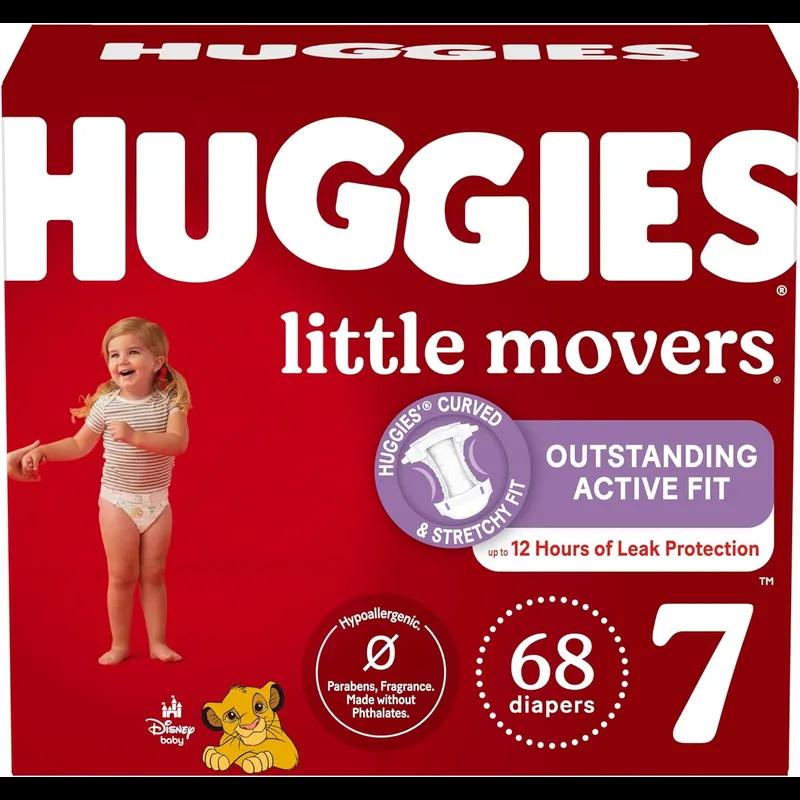 Huggies® Little Movers® Baby Diaper #7 68/Carton