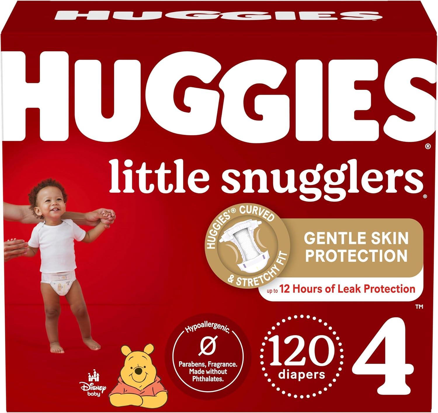 Huggies® Little Snugglers® Baby Diaper #4 120/Carton