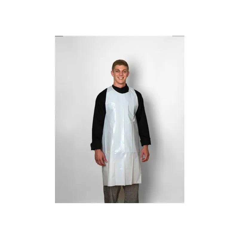 Apron 28X46 IN White 0.7MIL LDPE Economy 500/Case