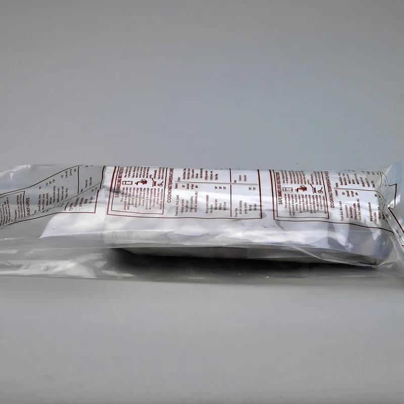 Meat Bag 8X4X18 IN LDPE 1.5MIL Clear Safe Handling Printed With Open Ended Closure Gusset 1000/Case