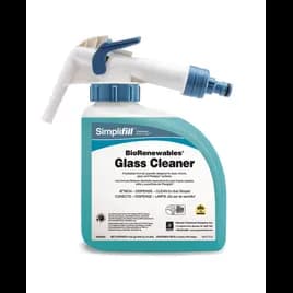 BioRenewables® Simplifill™ Glass Cleaner Waterfall Glass Cleaner 2 L Multi Surface Alkaline Concentrate Bio-Based 2/Case