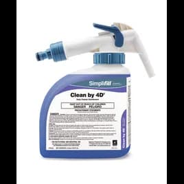 Clean by 4D® Simplifill™ Light Fresh 1-Step Disinfec 1 L Daily Multi Surface Mild Acid Bactericidal Mildewstat 2/Case