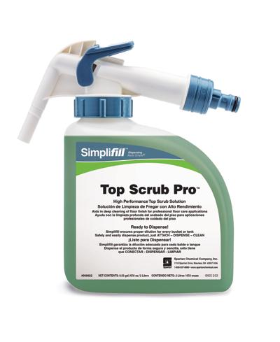 Simplifill™ Top Scrub Pro™ Pleasant Scent Floor Cleaner 2 L 2/Case