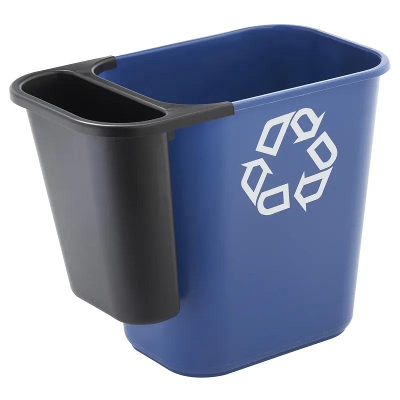 Recycling 1-Stream Trash Can 10.6X7.3X11.7 IN 5 QT Black Resin 1/Each