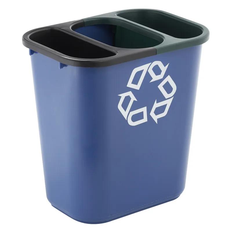 Recycling 1-Stream Trash Can 10.6X7.3X11.7 IN 5 QT Black Resin 1/Each