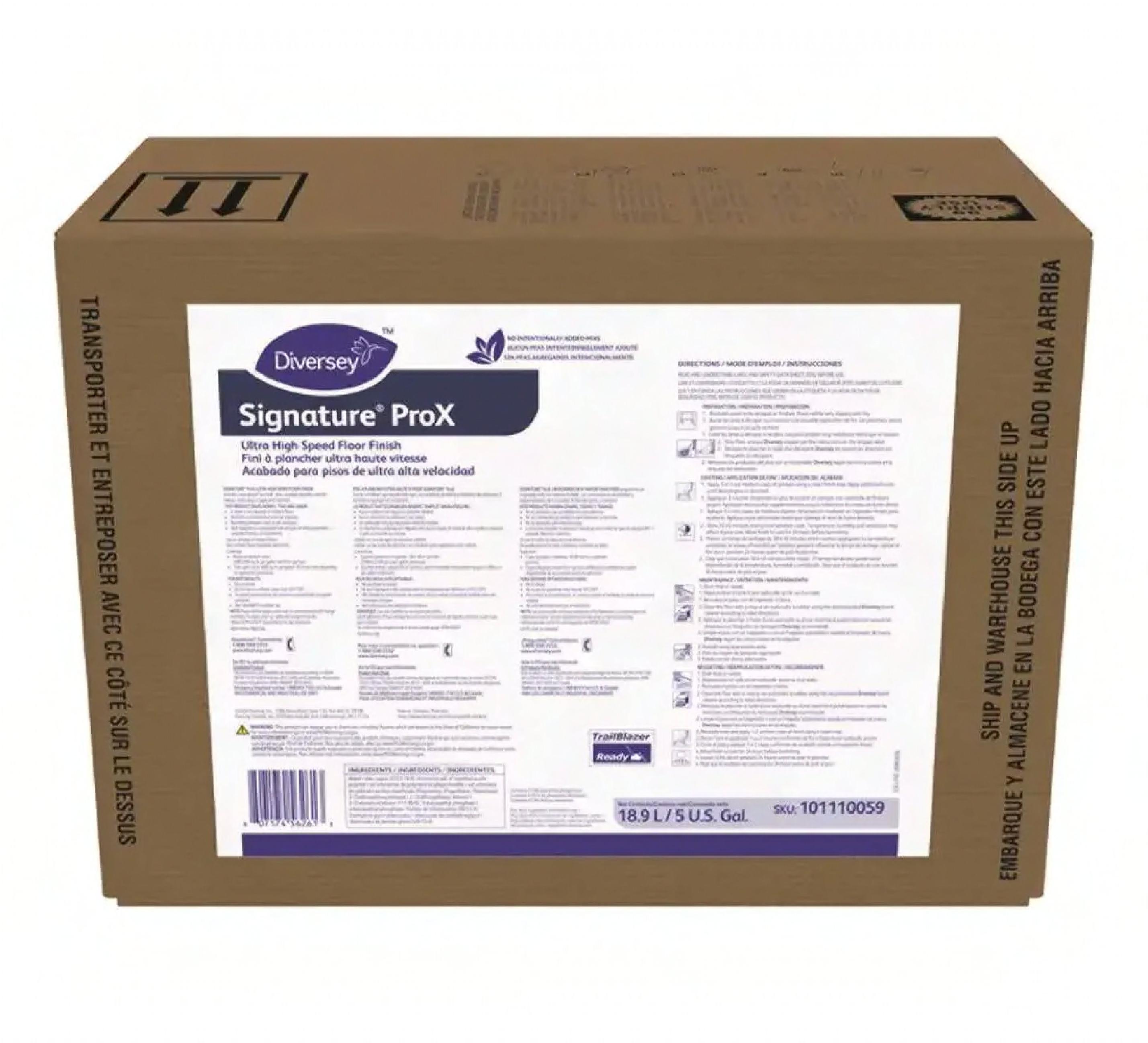 Signature® ProX Floor Finish 5 GAL Ultra High Speed (UHS) 1/Case