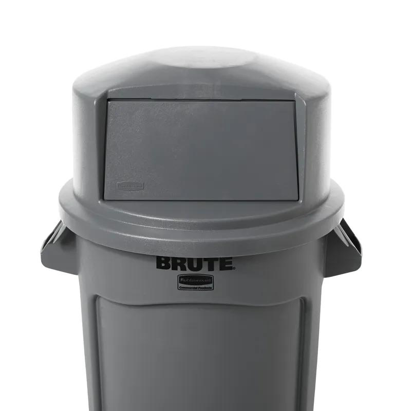 Brute® Lid 22.69X22.69X12.25 IN 32 GAL Gray Resin Dome 1/Each