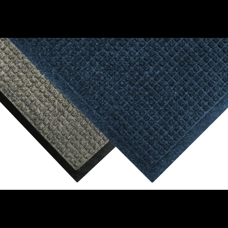 WaterHog® Scraper & Wiper Floor Mat 36IN X4FT Charcoal PET With SBR Rubber Backing Standard Edging Fashion Border 1/Each