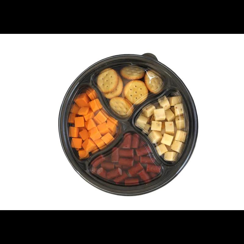 Olive & Cheese Serving Tray With Flat Lid 10 IN Round 50/Case
