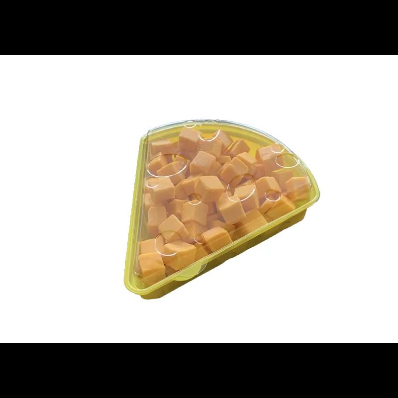 Cheese Food Container 20 OZ Plastic Yellow Wedge 100/Case