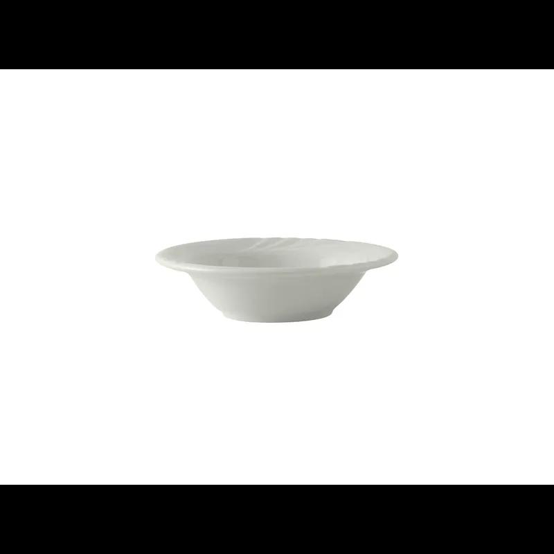 Sonoma Fruit Dish 5.25 IN 3.5 OZ China Porcelain White Round Fully Vitrified Embossed 36/Case