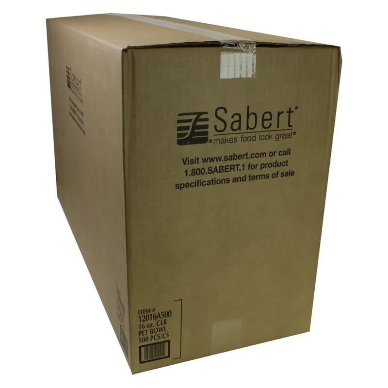 Bowl 16 OZ PET Clear Round 500/Case