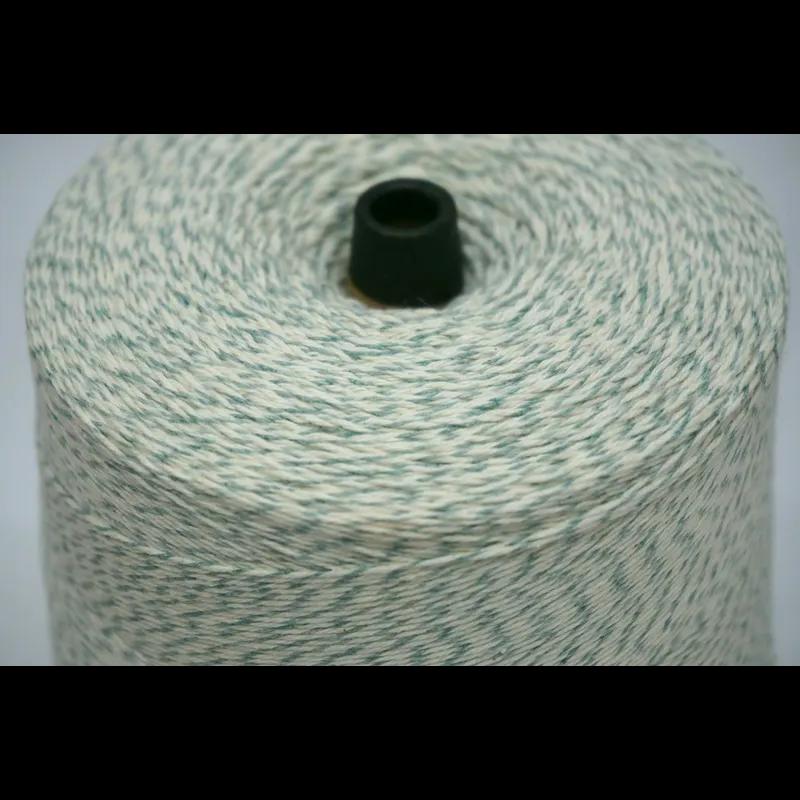 Twine Green White Cotton 4PLY 1/Roll