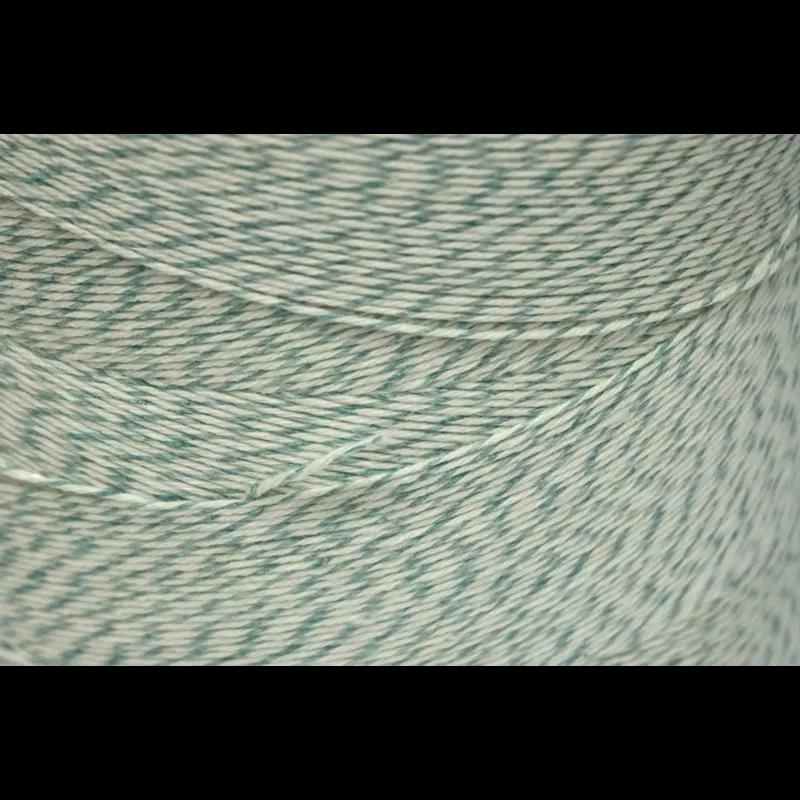 Twine Green White Cotton 4PLY 1/Roll