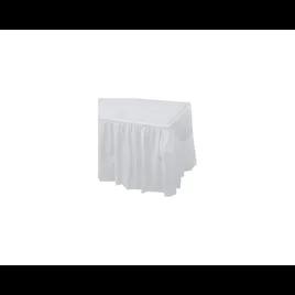 Table Skirt 29X168 IN Plastic White 6/Case