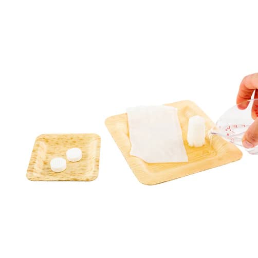 Luxenap Towel 9.4X8.7X0.1 IN White Viscose Tablet Just Add Water 500/Case