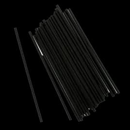 Bar Straw 5 IN PP Black 1000 Count/Pack 10 Packs/Case 10000 Count/Case